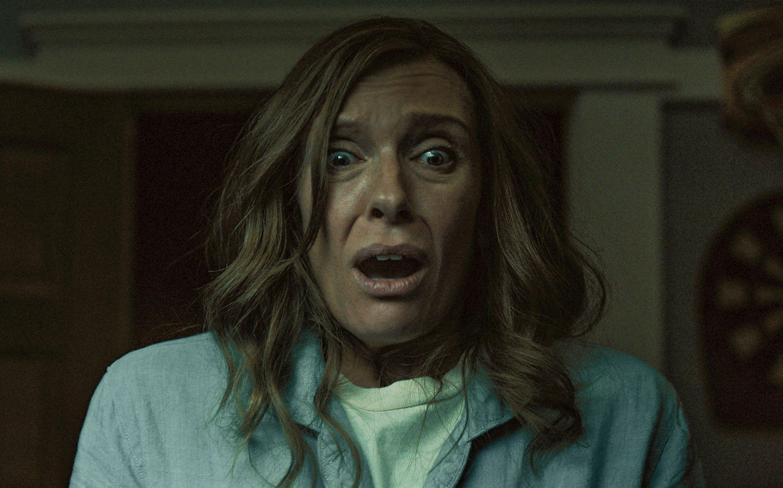 Toni Collette looking terrified in Ari Aster’s Hereditary